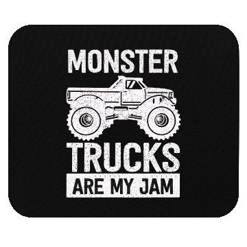 Discover Monster Trucks Are My Jam Vintage Retro Mouse Pads