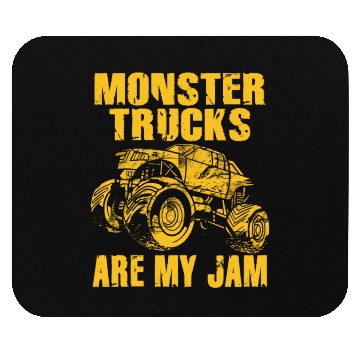 Discover Monster Trucks Are My Jam Vintage Retro Mouse Pads