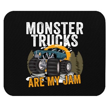 Discover Monster Trucks Are My Jam Vintage Retro Mouse Pads