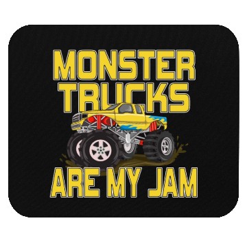 Discover Monster Trucks Are My Jam Vintage Retro Mouse Pads