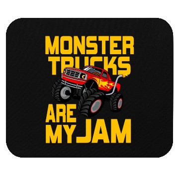 Discover Monster Trucks Are My Jam Vintage Retro Mouse Pads