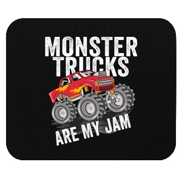 Discover Monster Trucks Are My Jam Vintage Retro Mouse Pads