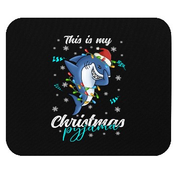 Discover Winter Christmas Pyjama Shark Mouse Pads