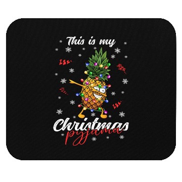 Discover Winter Christmas Pyjama Pineapple Mouse Pads