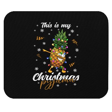 Discover Winter Christmas Pyjama Pineapple Mouse Pads