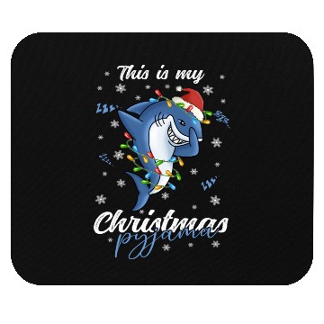 Discover Winter Christmas Pyjama Shark Mouse Pads