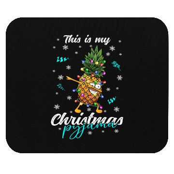 Discover Winter Christmas Pyjama Pineapple Mouse Pads