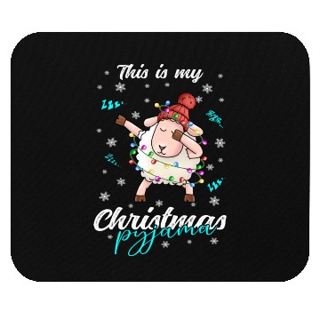 Discover Winter Christmas Pyjama Sheep Mouse Pads