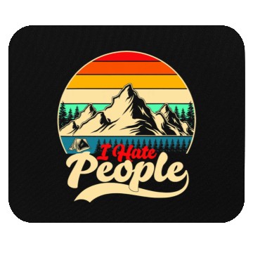 Discover I Hate People Hiking Camping Mouse Pads