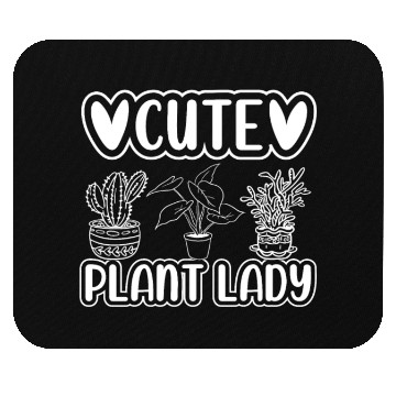 Discover Cute Plant Lady Plant Garden Plant Lover Gardening Mouse Pads