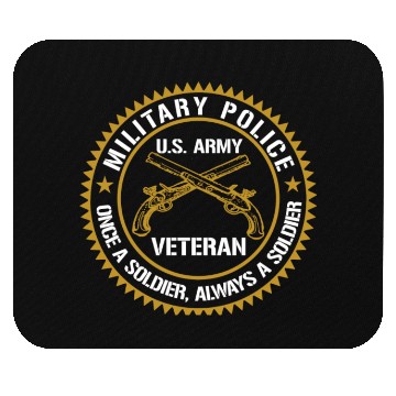Discover Military Police Us Army Veteran Once A Soldier Alw Mouse Pads