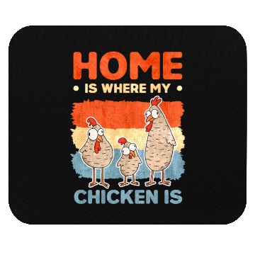 Discover Chickens Home Farmer Chicken Mouse Pads