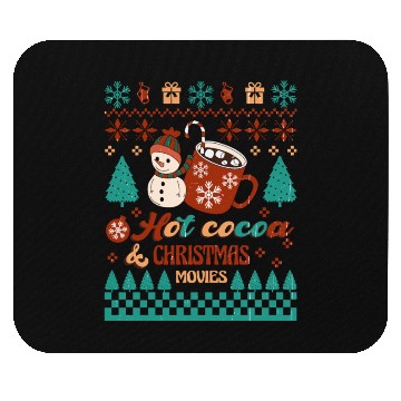 Discover Funny Christmas Hot cocoa christmas movies Mouse Pads