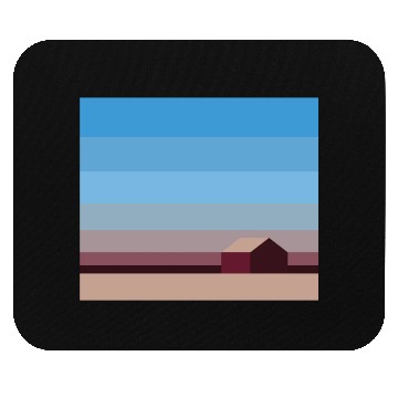 Discover Sunset House Minimalist Abstract Art Landscape Mouse Pads