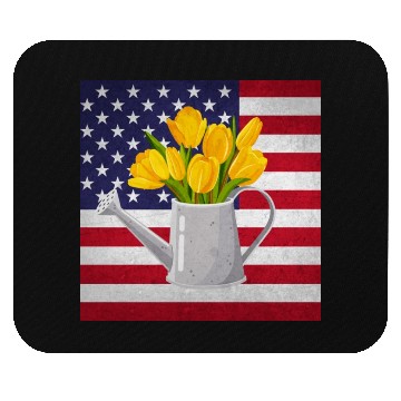 Discover Tulip Gardening Mouse Pads