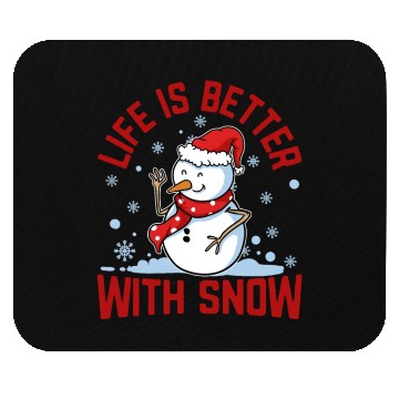 Discover snowman Mouse Pads