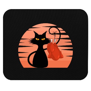 Discover black cat Mouse Pads
