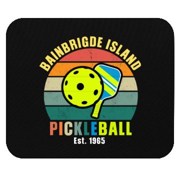 Discover Bainbridge Island pickleball Est 1965 Mouse Pads