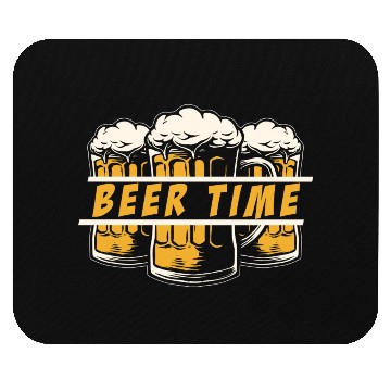 Discover Beer Time Drinking Men Beer Lover Mouse Pads