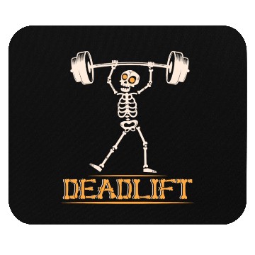 Discover Skeleton Deadlift Gym Workout Mouse Pads