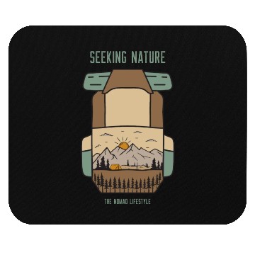 Discover Seeking Nature - The Nomad Lifestyle Mouse Pads