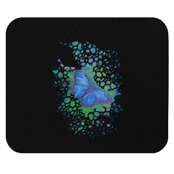 Discover Royal blue monarch butterfly retro 70's animal Mouse Pads