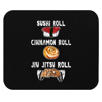 Discover Funny BJJ Sports Foodie Sushi Cinnamon Jiu Jitsu R Mouse Pads