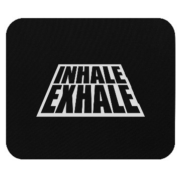 Discover inhale exhale yoga quote Mouse Pads