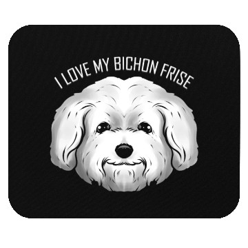 Discover Dog Lover - I Love My Bichon Frise Mouse Pads