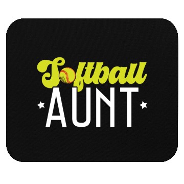 Discover Softball Aunt Softball Player Pitcher Catcher Mouse Pads