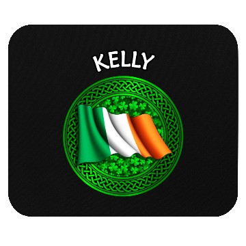 Discover Kelly Shamrock & Irish Flag Mouse Pads