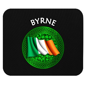 Discover Byrne Shamrock & Irish Flag Mouse Pads