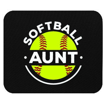 Discover Softball Aunt Softball Player Pitcher Catcher Mouse Pads