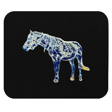 Discover Fantastic anime blue waves horse Mouse Pads