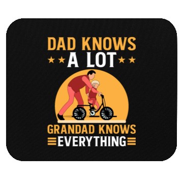 Discover DAD KNOWS A LOT GRANDAD KNOWS EVERYTHING Mouse Pads
