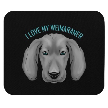 Discover Dog Lover - I Love My Weimaraner Mouse Pads