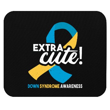 Discover October Wear Blue Yellow Down Syndrome Awareness Mouse Pads
