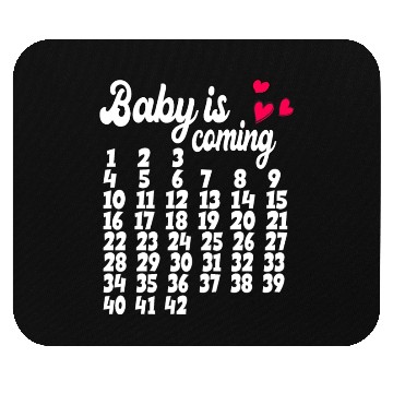 Discover Baby is coming Baby Development Mouse Pads