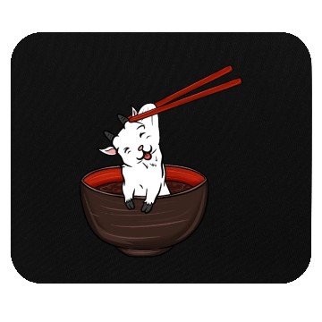 Discover Goat Dipping Noodles Mouse Pads