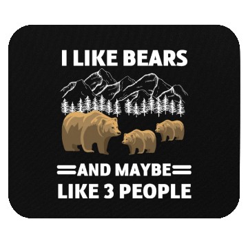 Discover Grizzly Lover Forest Animal Lover Funny Gift Bear Mouse Pads