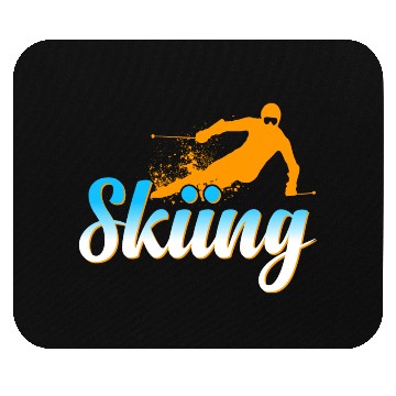 Discover Skiing ski snow winter sports Mouse Pads