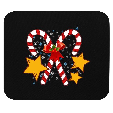 Discover Christmas candy cane for holidays Mouse Pads