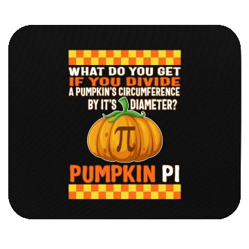Discover Halloween Math Teacher Mouse Pads, Pumpkin Pi Division
