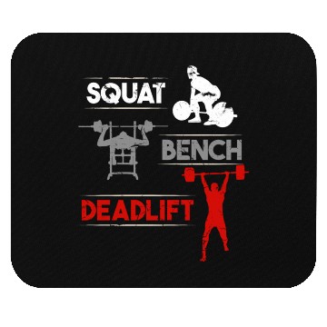 Discover Gym Workout Squat Bench Deadlift Mouse Pads
