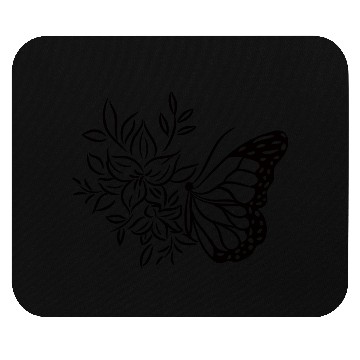Discover butterfly flower Mouse Pads