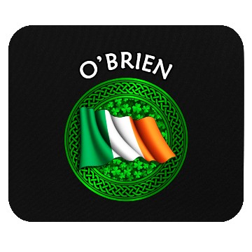 Discover O'Brien Shamrock & Irish Flag Mouse Pads