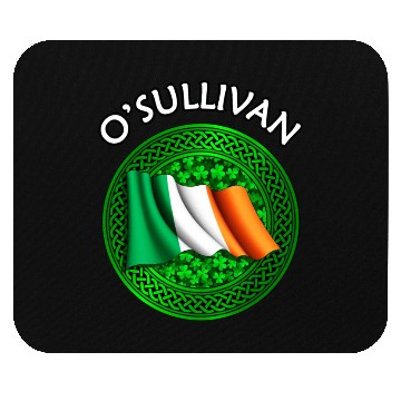 Discover O'Sullivan Shamrock & Irish Flag Mouse Pads
