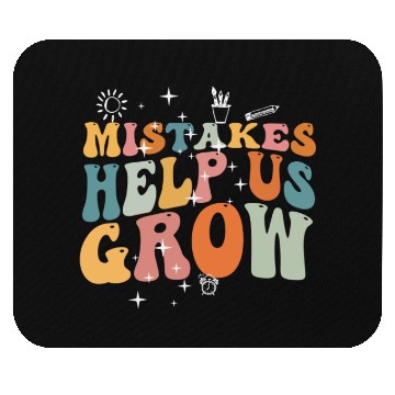 Discover Mistakes Help Us Grow Back To School Motivational Mouse Pads