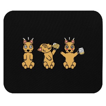 Discover Yorkshire Terrier Beer Lover Mouse Pads