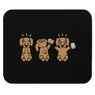 Discover Goldendoodle Beer Lover Mouse Pads
